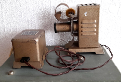 Old metal slide projector, record goods factory foreign
