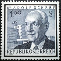 A1177 / Austria 1964 dr. Federal President Adolf Schärf is a postman