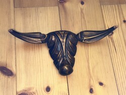 Hand carved wooden bull head wall decoration bull head wall decoration