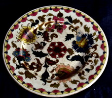 1880 Zsolnay family seal porcelain plate with Persian pattern
