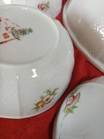 Porcelain compote set with fruit pattern