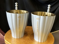 2 Special champagne ice buckets in pairs from piper-heidsieck champagne house - jamie hayon design