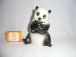 Porcelán panda maci figura, nipp