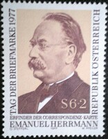 A1563 / Austria 1977 stamp day stamp postal clerk