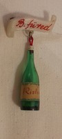 Brooch badge Balaton souvenir Balatonfüred Riesling bottle 5cm retro