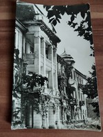 Régi fotó képeslap,Balaton, Balatonfüred, Szívkórház, 1955
