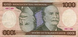 1000 Cruzeiros 1981 Brazil