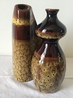 Pair of art deco ceramic vases 21cm.