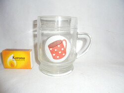 Retro ovis, preschool children's cup, cup - polka dot mug with sign