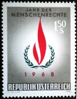 A1272 / Austria 1968 Year of Human Rights stamp postage stamp