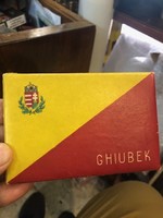 Szivaros papir doboz, Ghiubek, 11 x 7 cm-es. magyar, régi.