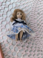 Retro porcelain doll, tiny hair doll for sale! 10 Cm