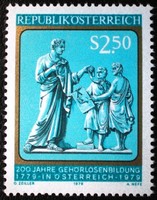 A1606 / Austria 1979 education of the deaf stamp postal clerk
