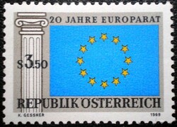 A1292 / Austria 1969 20-year-old Council of Europe stamp postage stamp