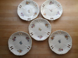 5 older volkstedt elfenbein Bavarian porcelain small plates 20.5 cm