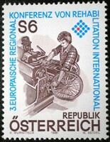A1667 / Austria 1981 international rehabilitation stamp postal clerk