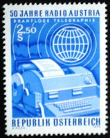 A1437 / austria 1974 50 years old Austrian radio stamp postman