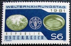 A1686 / Austria 1981 World Nutrition Day stamp postal clerk