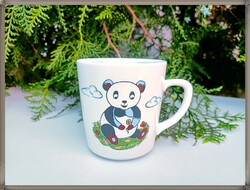 Rare Kahla porcelain children's mug with panda bear pattern