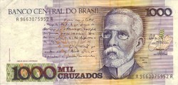 1000 Cruzados 1988 Brazil