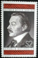 A1271 / Austria 1968 koloman moser stamp design stamp postal clerk