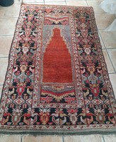 Original usak, Turkish, antique prayer rug, 110 x 180 cm