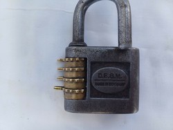 Sul German old rare combination lock in mint condition.