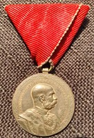 József Ferenc medal of honor, for 40 years of loyal service, original ribbon!