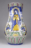 1R413 Mária decorative ceramic goblet with Haban motif 20 cm