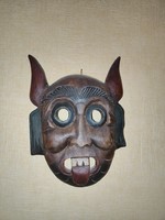 Wooden carved wooden mask (wall decoration)