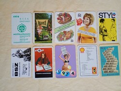 Kártyanaptár 1974-01 egyben