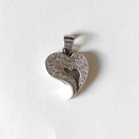 Stony silver heart pendant │ 2.3 g │ 925%