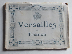 Füzetke a Versailles-i kastélyról, hátoldalán reklám, a lapok hátoldalán ismertetők francia nyelven