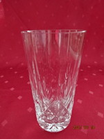 Kristályüveg üdítős pohár, magassága 13,5 cm, átmérője 7,2 cm.  5 db egyben eladó. Vanneki!