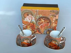 Mucha coffee cups in gift box (27112)