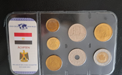 Egypt. (7 Pcs) 1 pound - 1 piaster traffic composition