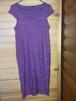 Dorothy Perkins Purple Elastic Lace Dress. L/xl