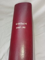 Mosaic comics 1987-1988-1989 complete1990. 1/2 Grades in artificial leather binding, in nice collector's condition
