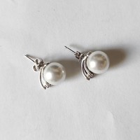 Silver earrings with pearls │ 2.7 g │ 925%