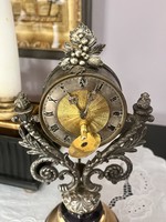 A rare small Biedermeier table clock