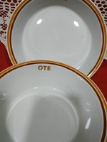 Alföldi porcelán OTE logós gulyásos és főzelékes tányérok