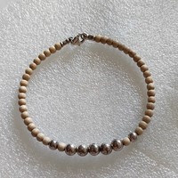 Sandalwood silver bracelet 21.3cm