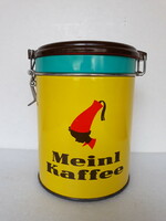 Retro Julius Meinl fém kávés doboz bakelit tetővel