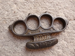 Old boxer cast iron patent boxer gendarme boxer horthy age boxer knuckle in good condition