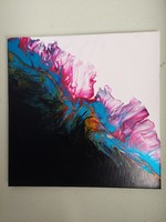 Fluid art festmény 50x50cm