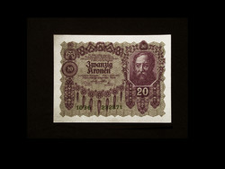 UNC .- Zwanzig Kronen - 20 KORONA - Osztrák -Magyar Bank Bécs - 1922