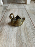 Swan-shaped antique copper toothpick holder i. (6.5X5.4x4 cm)