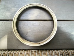 Antik fali óra ring réz lemez minta óra rugós óra. Kb 14,5 cm