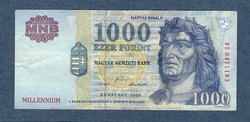 1000 Forint 2000 DE  sorozat MILLENNIUM