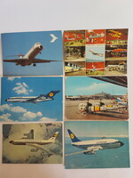 Set of 6 retro airplane postcards. 15.